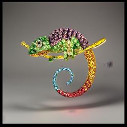 New, Never Worn - “ Chameleon “ Brooch Pin.