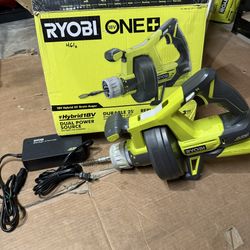 RYOBI ONE+ 18V Hybrid Drain Auger Dual Power Source (Tool Only)