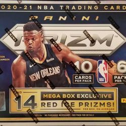 2020-21 Panini Prizm Mega Box Exclusive Red Ice Prizms
