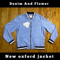 Denim And Flower New oxford jacket - Men’s XL New!