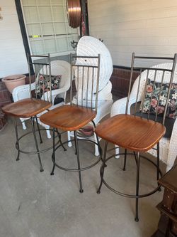 3 swivel chairs 26 inches height