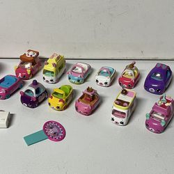 Meet the Cutie Cars Shopkins Die Cast Lot 12 Moose Rare Shopkins Cars Excellent