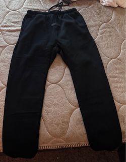 XL Black Cuffed Essentials Sweats