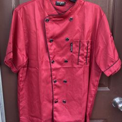 Halloween Red And Black Chef Coat M