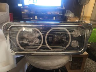 Trux black universal led headlights