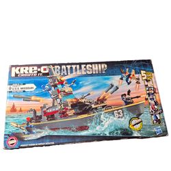 U.S.S. USS Missouri 38977 Kre-o Weapons Fire Battleship Hasbro 2011 NEW OPEN BOX