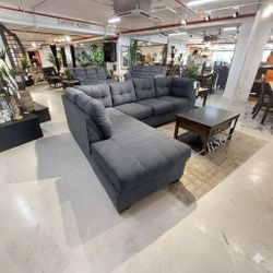 Mention Jon Green to the staff to confirm this price/offer! 🔥 Ashley Furniture Marleton Gray Color Sectional Couch W Chaise Right/Left Color Options 