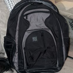 Ful Backpack- black/gray (leather Bottom)