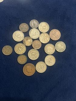 Old  Mexican coins (18 pieces)