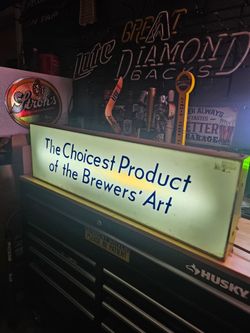 Beer lighted sign  Falstaff