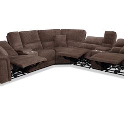 Reclining 3 Piece Sectional Couch Sofa