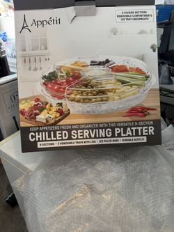 Appétit 9-Section Chilled Serving Platter – Brand New