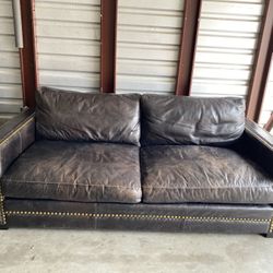 Four Hands Leather Sofa