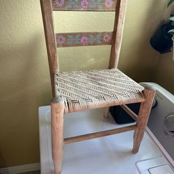 Folk art child’s chair , Bo Ho , very cute and sturdy