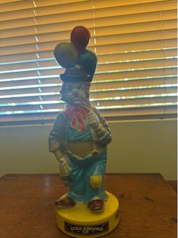 Ezra Brooks Hobo Clown Decanter (1973)