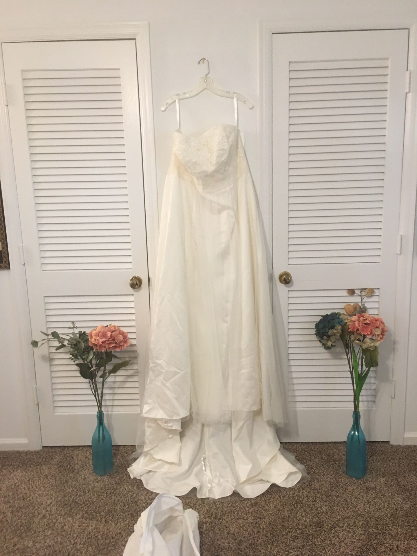 Bridal Suite (Wedding Dress and Flower girl dress with shoes and corset_