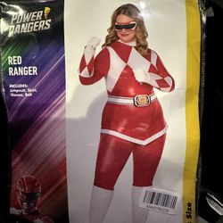 NEW Red Power Ranger Costume