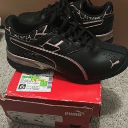 Women Puma Black With Purple Shoes 