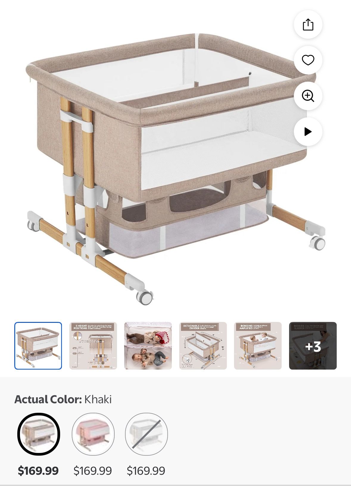 Harppababy Twin bassinet With 2 Sheets