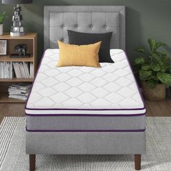 10” Twin Medium Cooling Gel Memory Foam Hybrid Mattress