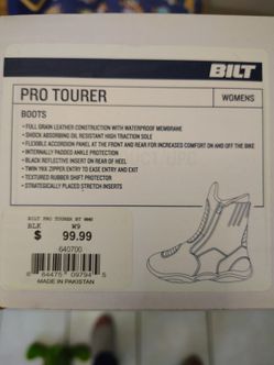 BILT Motorcycle Boots size W9