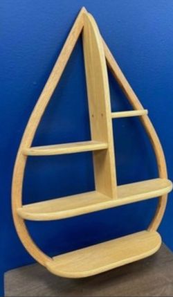Mid century tear drop shelf