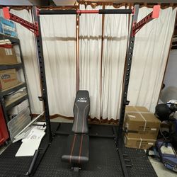 *NEW* Fly bird Squat Rack and Flat Bench