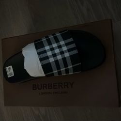 burberry black slides 