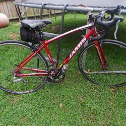 nice looking red bike
