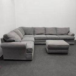 Large Jeromes 3 Piece Sectional With Ottoman