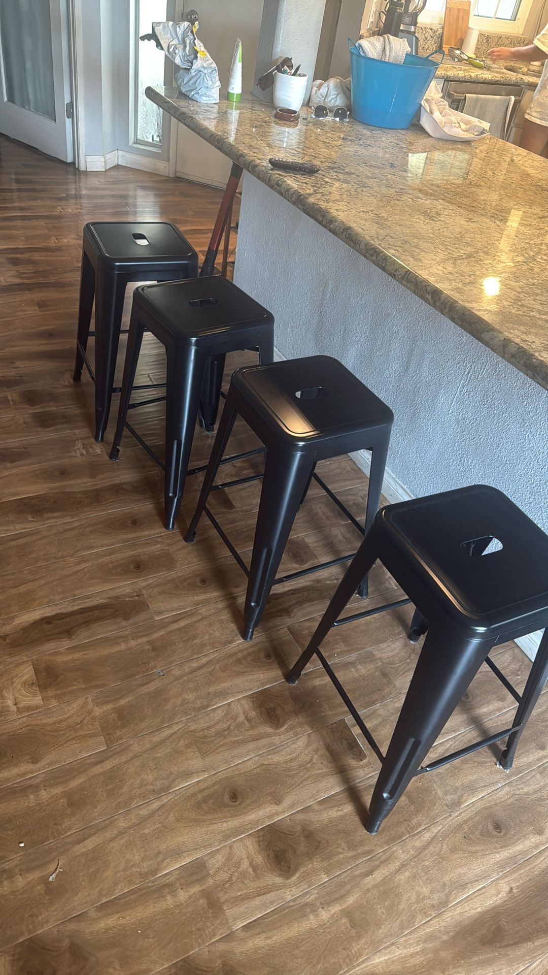 4 Industrial Stools