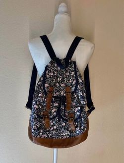 Candie's Floral Canvas Backpack Kohl's Vintage Boho Cargo Bag