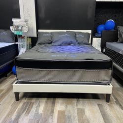 Queen Mattress Come With Free Box Spring Only- Free Delivery 🚚 Today