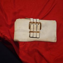 Used White/beige Authentic Michael Khors Wallet