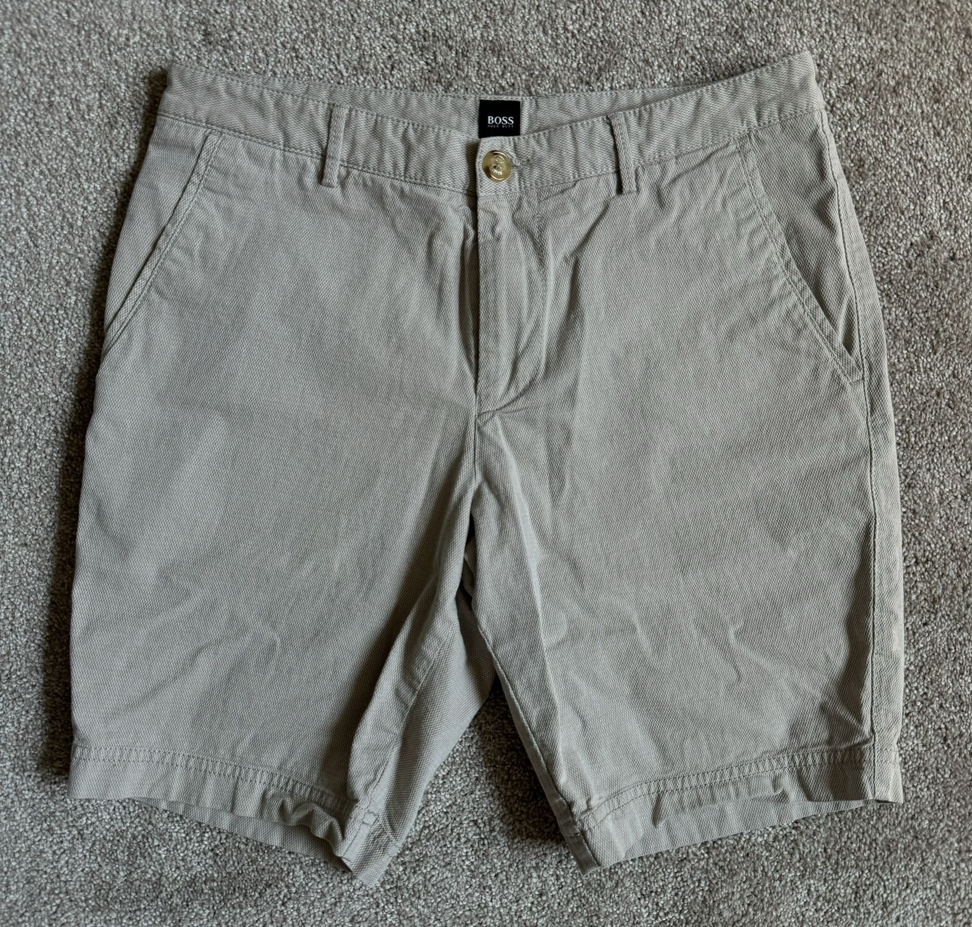 Hugo Boss Slice Shorts - Beige/Light Khaki Men’s Size 30