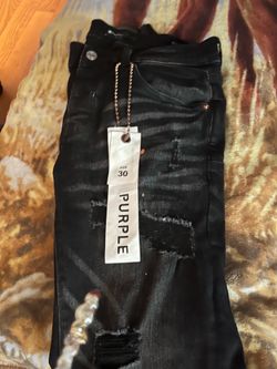 Purple jeans