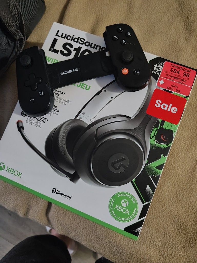Xbox Headset And Back Bone For iPhone. 