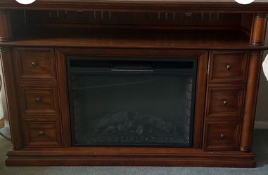 Electric Fireplace TV Stand with Drawers