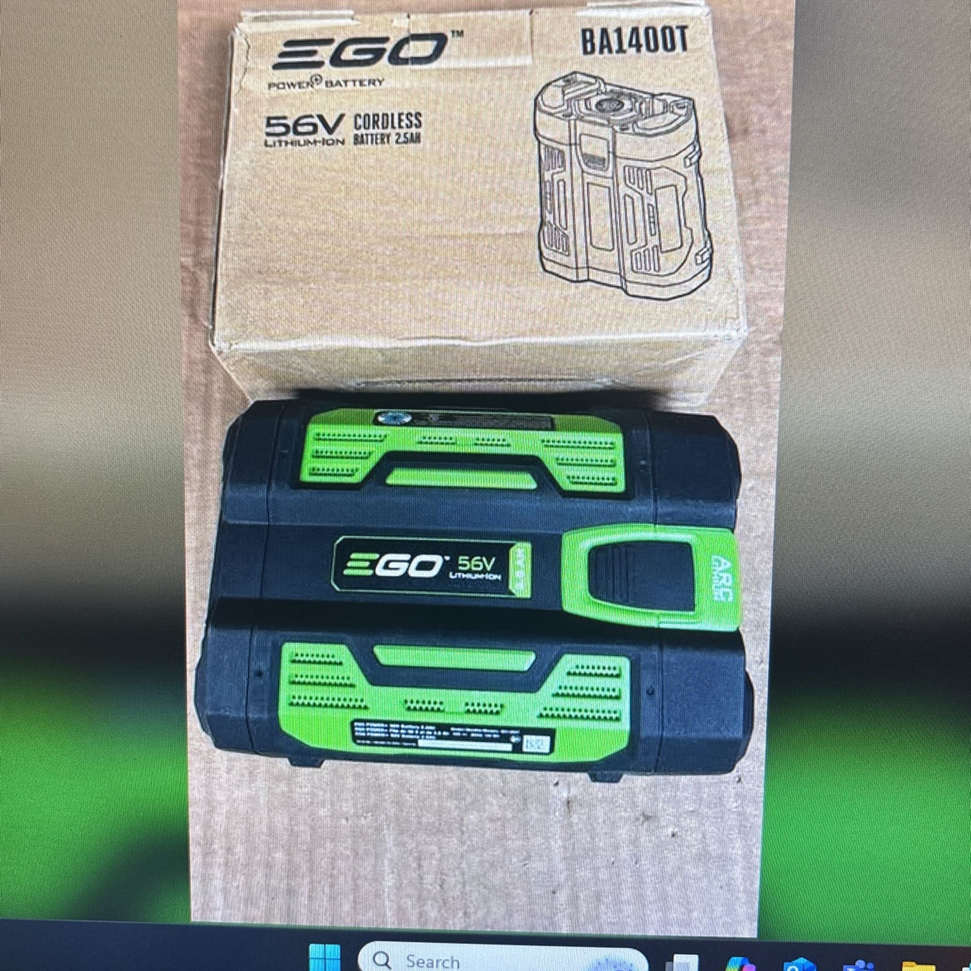 EGO Power+ BA1400T 56-Volt 2.5 Ah Battery With Upgraded Fuel Gauge (3rd Generation)