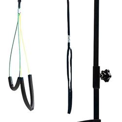 Foldable Pet Dog Grooming Arm with Clamp, Dog Grooming Loop Noose & No Sit Haunch Holder for Medium & Small Pets, Pet Grooming Tool 35.5" Height Adjus