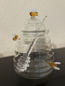 Glass Honey Jar