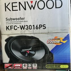 Kenwood KFC-W3016PS 12-Inch 2000W Subwoofer