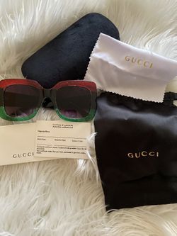 Red green sunglasses