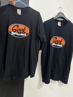 2 Vintage 2000s Geek Squad Shirt Size XL Tech Computer Video Game Code Company