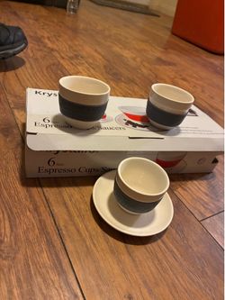 Krystallo Espresso Coffee/Tea Set (Cups/Saucers)