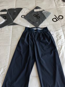 Navy blue alo trousers