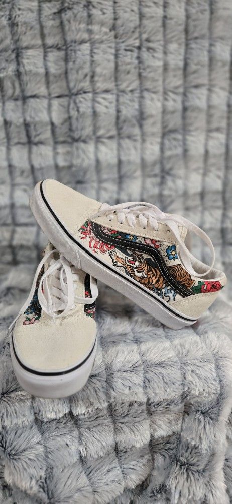 Vans Old Skool Tiger Floral. Mens Size 6 Womens Size 7.5 