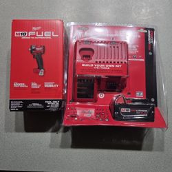 NEW Milwaukee M18 Gen 3 Compact Impact Wrench 3/8" w  XC5.0AH  Battery & Dual Charger 