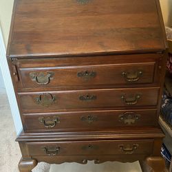Queen Anne Mahogany Secretary Desk