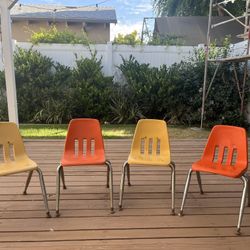 Heavy-Duty Kids’ Chairs – Set of 4